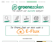 Tablet Screenshot of groenezaken.com